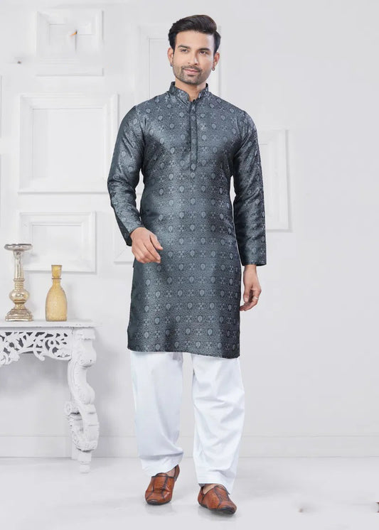 Matrut | Rangoon Grey Kurta Set