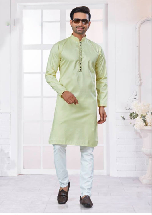 Matrut | Gallant Lime Kurta Set
