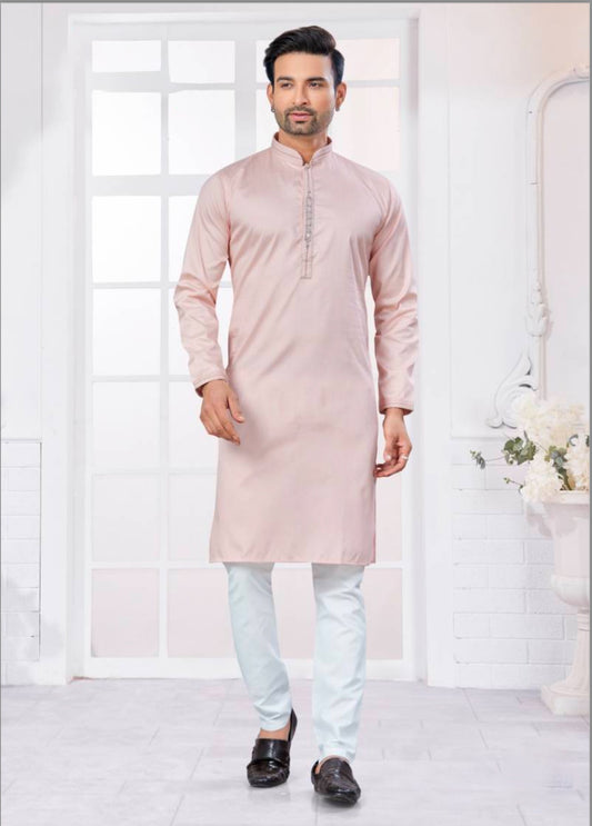 Matrut | Gallant Powder Pink Kurta Set