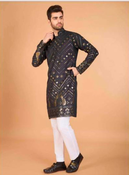 Matrut | Rudra Grey Kurta Set