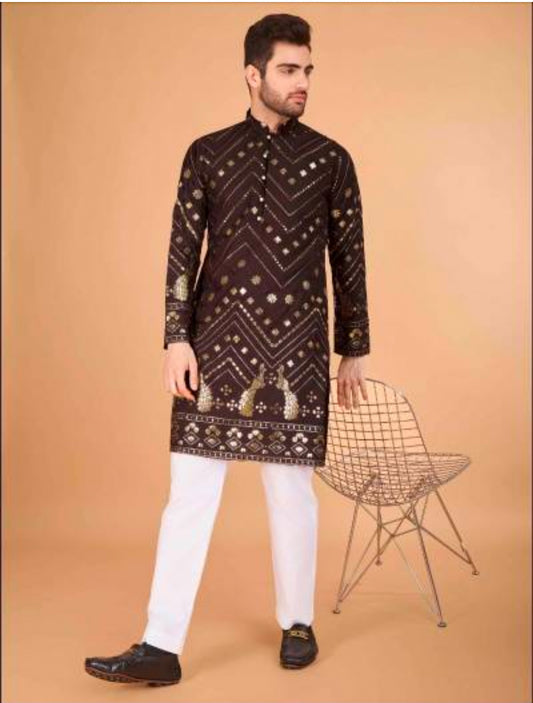 Matrut | Rudra Brown Kurta Set