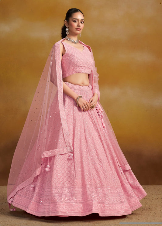 Matrut | Florance Baby Pink Lehenga
