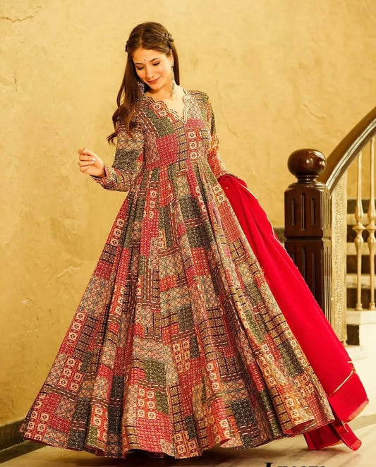 Matrut | Roshni Red Gown