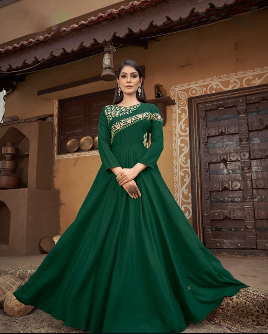 Matrut | Sugar Dark Green Gown