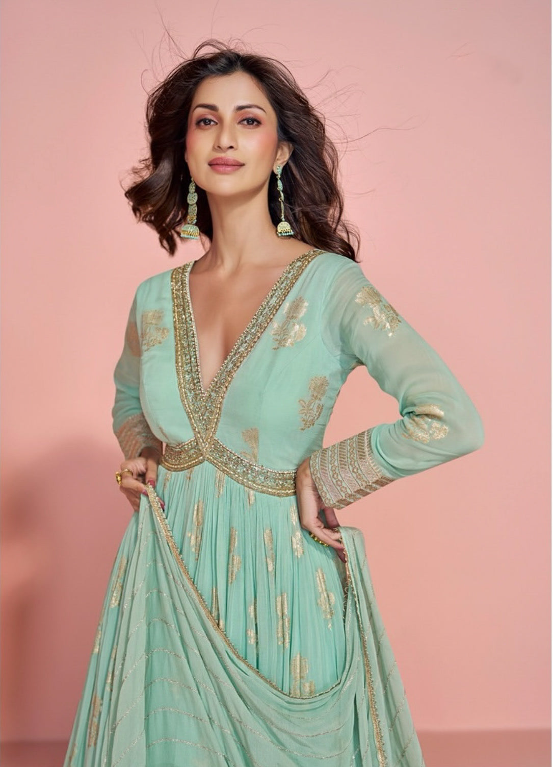 Matrut |  Saheen Powder Blue Gown