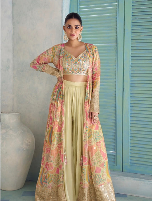 Roshan Lime Indo-western