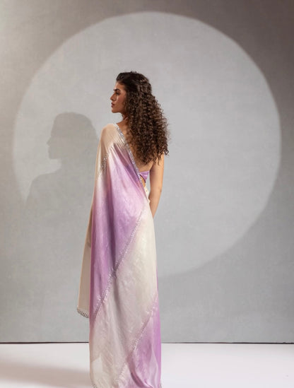 Matrut | Feathera Purple Saree