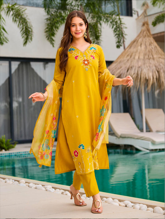 Matrut  | Vaynam Mustard Straight Suit