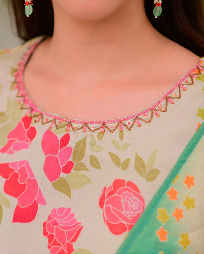 Matrut  | Seher Multicolor Straight Suit