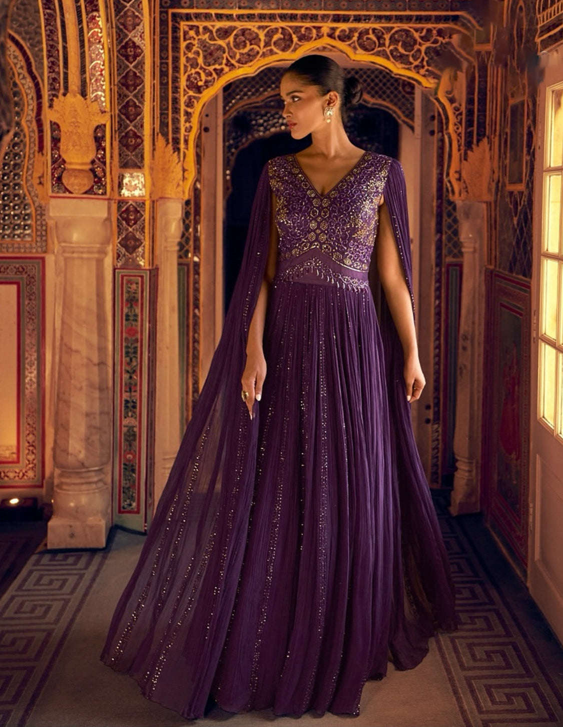Palace Eve Purple Gown