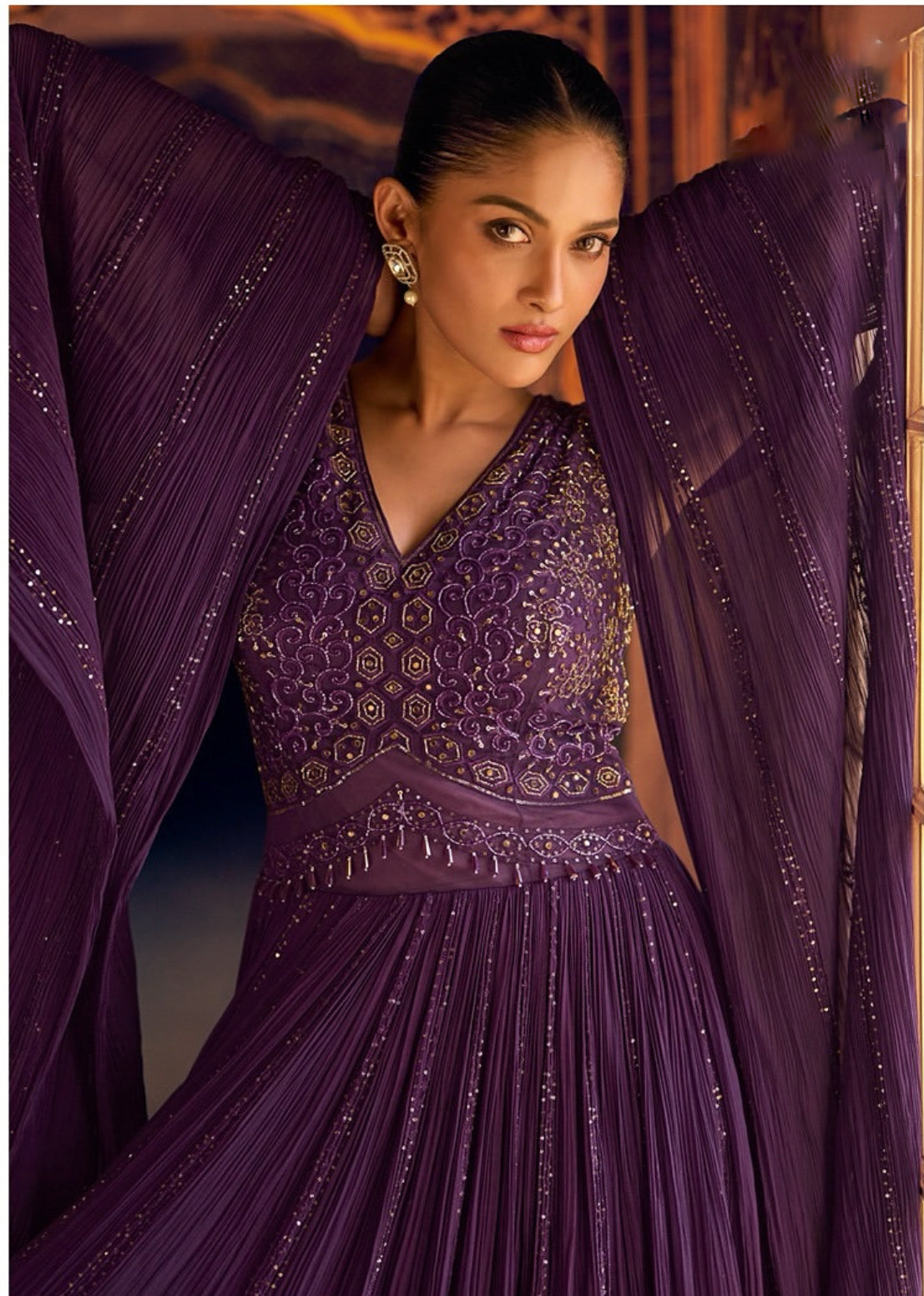 Matrut |  Karishma Purple Gown