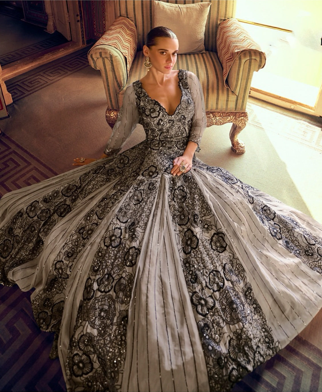 Matrut |  Karishma Grey Gown