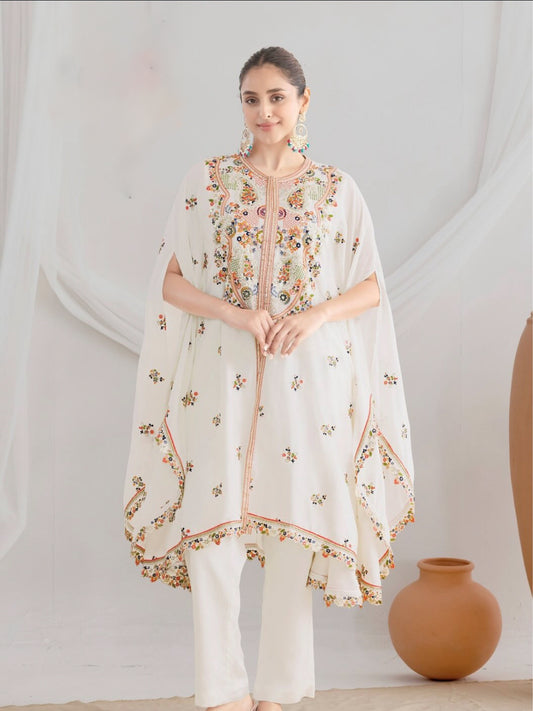 Matrut  | Paaro White Co-ord Set