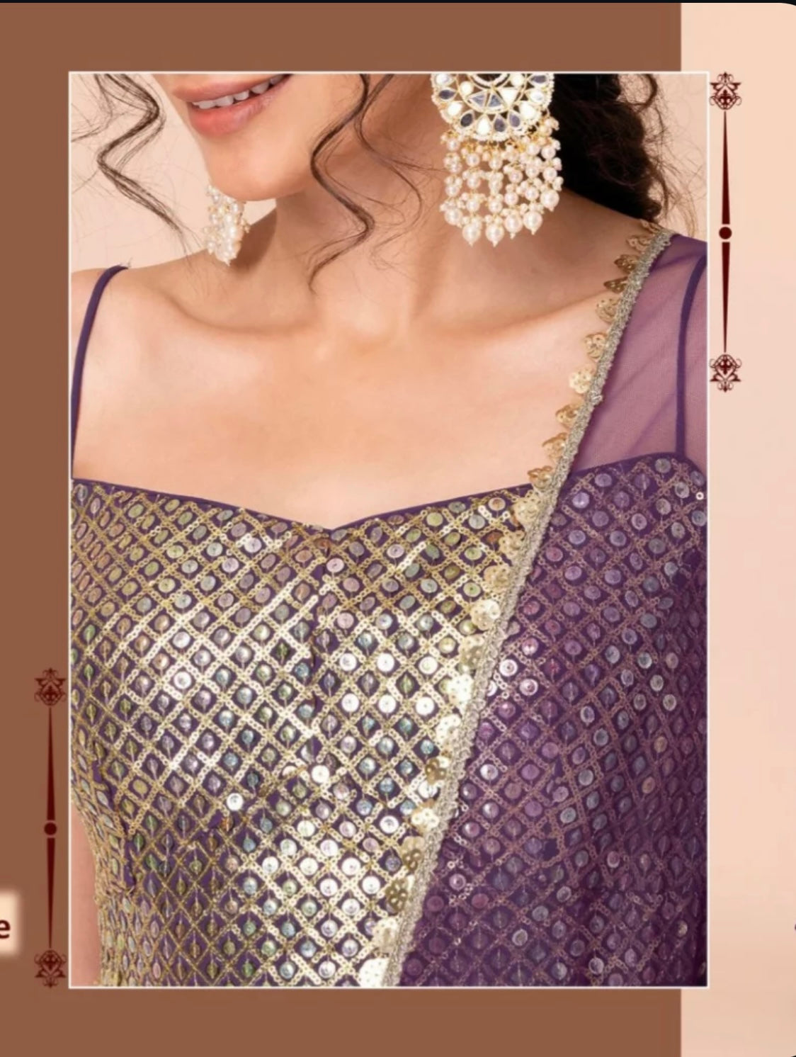 Matrut | Sunehri Glam Purple Lehenga Set