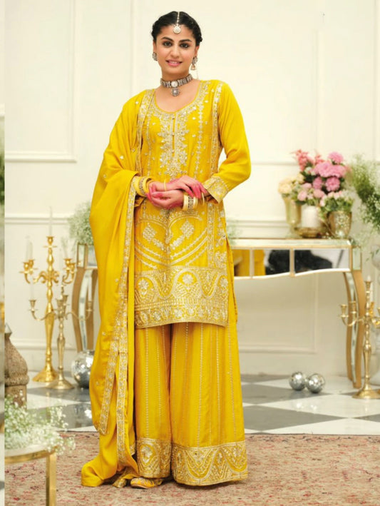Matrut | Maisha Yellow Palazzo Suit