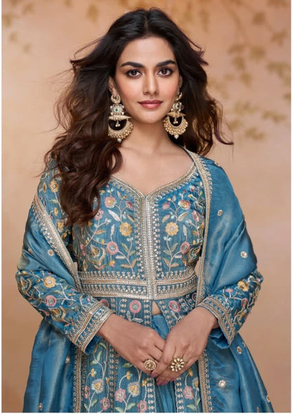 Matrut |  Prachi Ocean Blue Gown