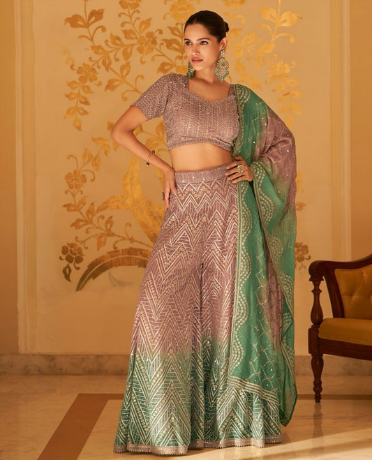 Matrut | Laskara Mauve-Sea Green Trio Set