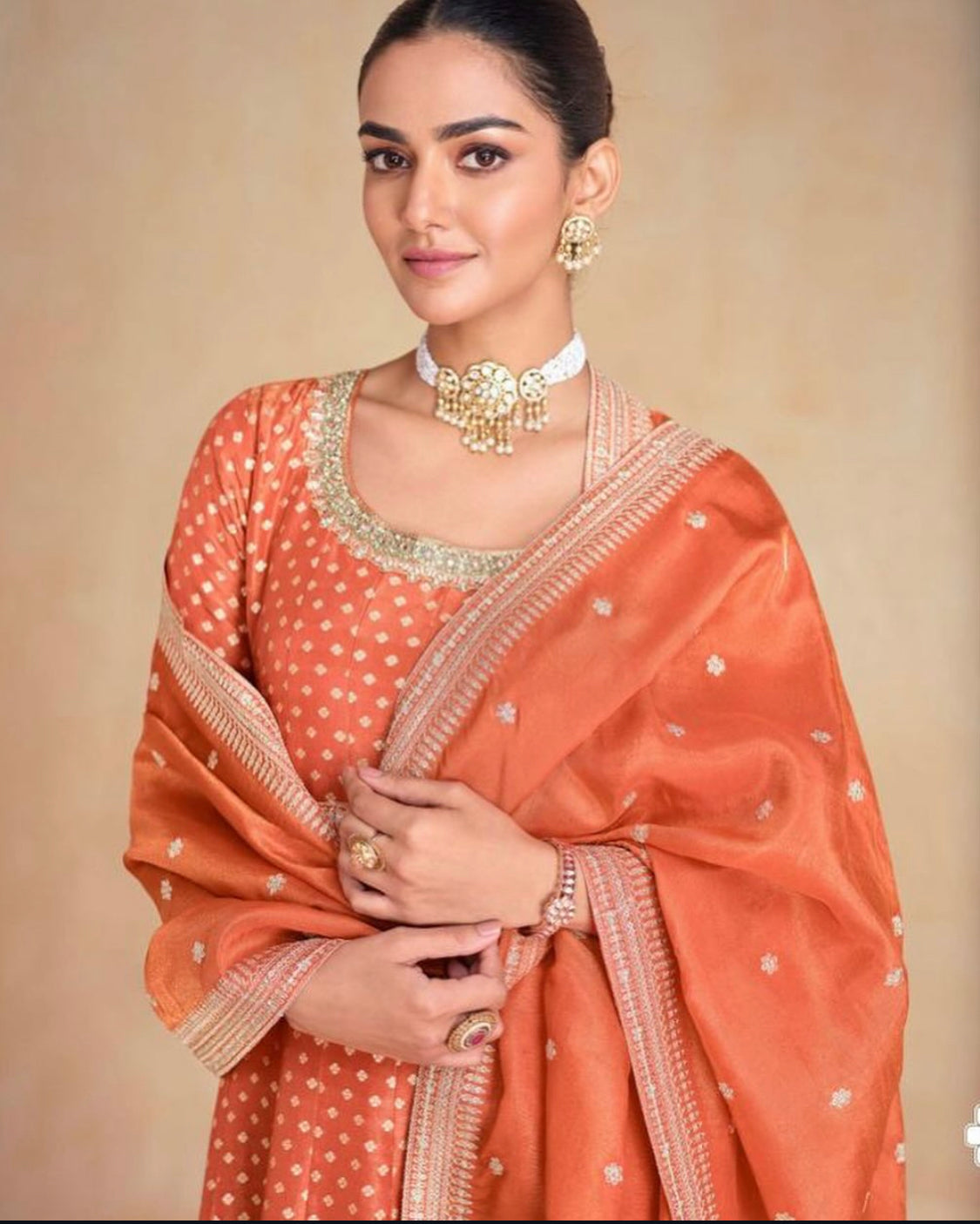 Matrut | Banaras Orange Gown