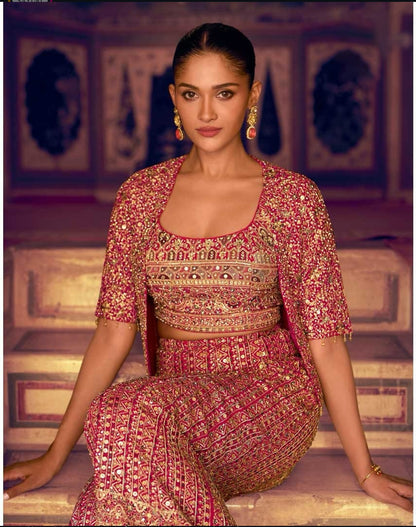 Matrut | Mehfil Rani Pink Trio Set