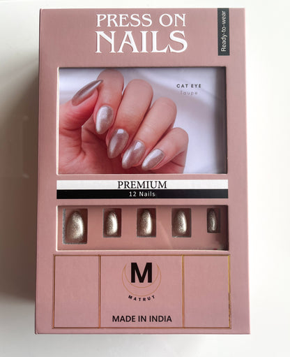 Matrut | Ready-To-Wear Nails - CAT EYE (Taupe)