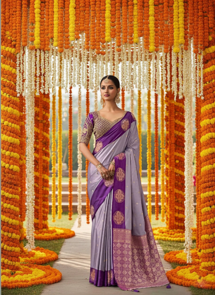 Matrut | Kalki Purple Saree