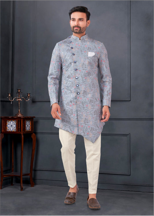 Matrut | Dapper Traditions Grey Kurta Set