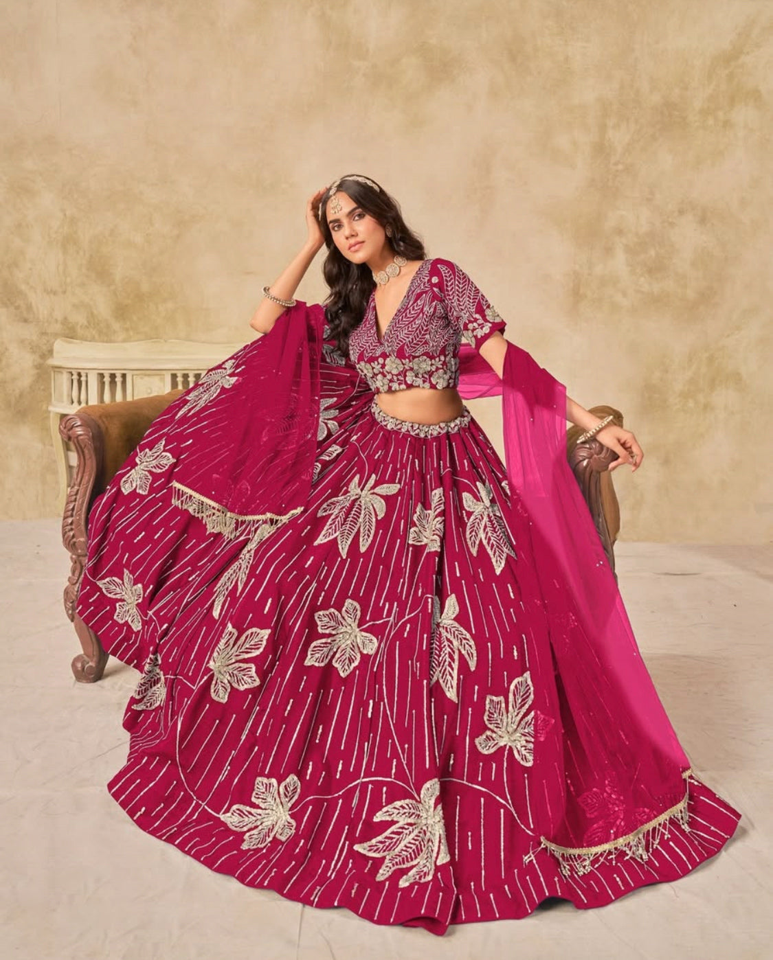 Matrut  | Dani Rani pink Lehenga Set