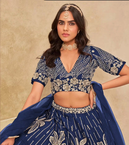 Matrut  | Dani Indigo Lehenga Set
