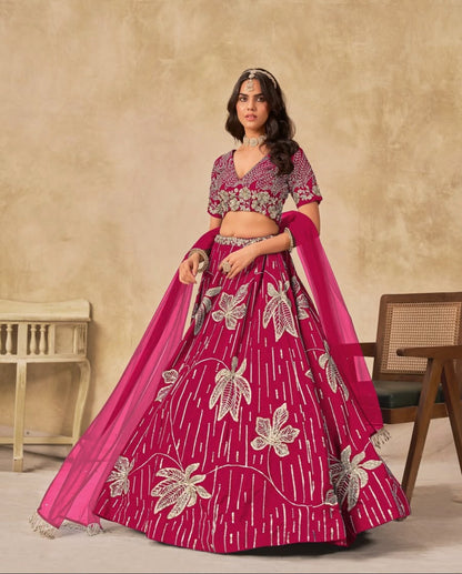 Matrut  | Dani Rani pink Lehenga Set