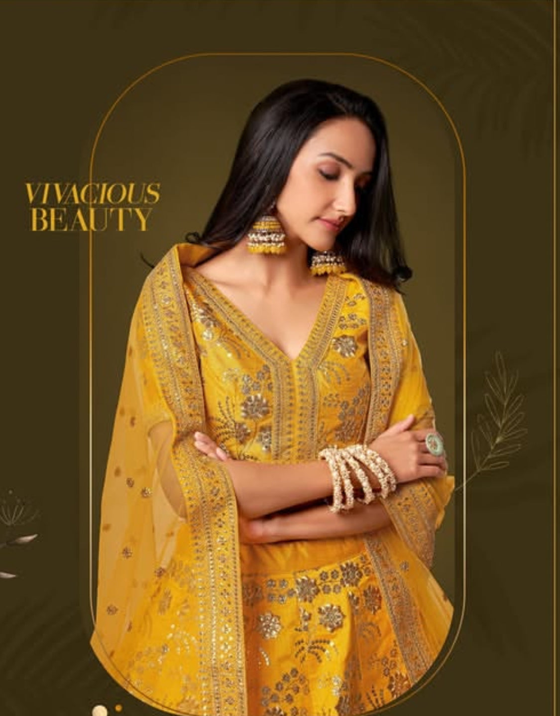 Matrut  | Modern Vibes Yellow Lehenga Set