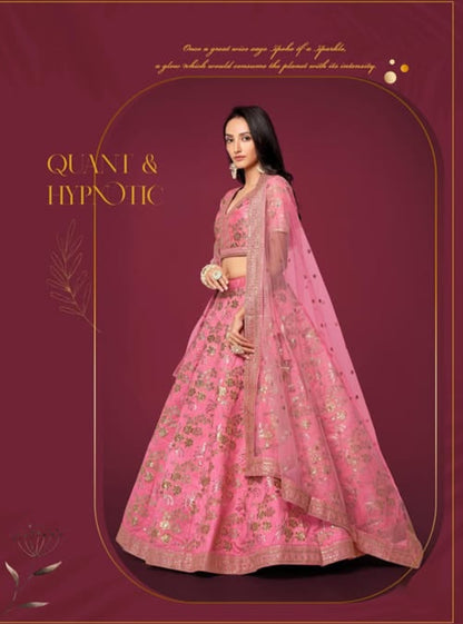 Matrut  | Modern Vibes Pink Lehenga Set