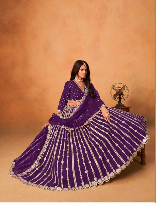 Matrut  | Lavya Purple Lehenga Set