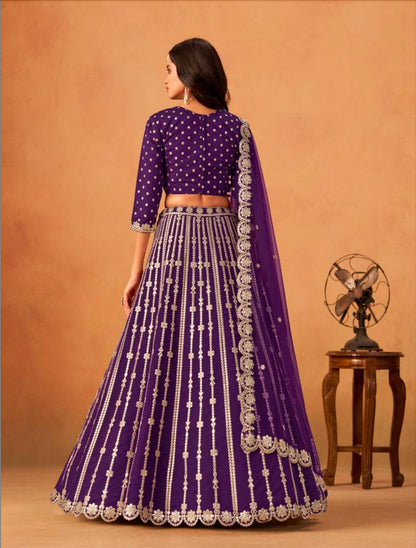 Matrut  | Lavya Purple Lehenga Set