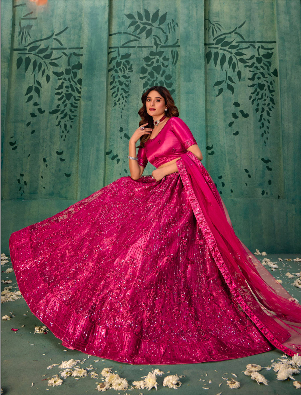 Matrut | Elegance Magenta Pink Lehenga Set