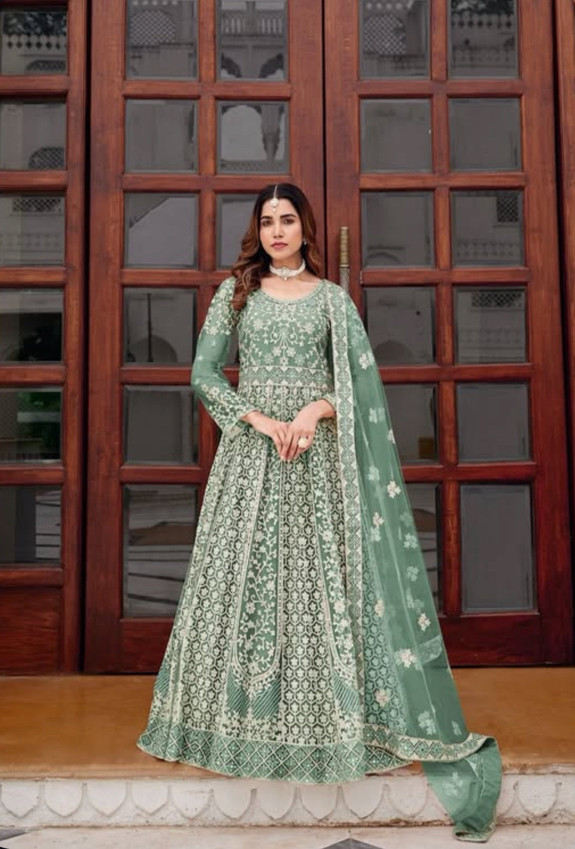 Matrut |  Saiyaara Mint Green Gown