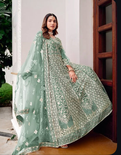 Matrut |  Saiyaara Mint Green Gown
