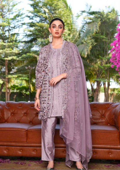 Matrut  | Butterfly Lavender Straight Suit
