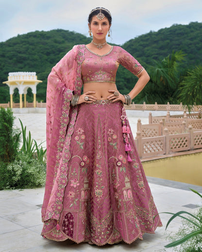 Matrut | Shagun Mauve Lehenga Set