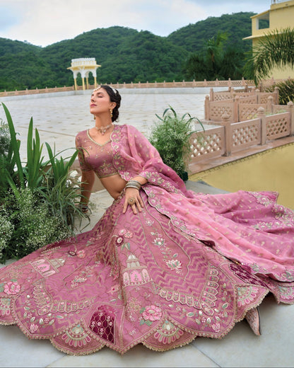 Matrut | Shagun Mauve Lehenga Set