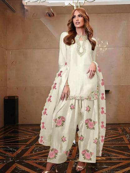 Matrut  | Jashan White Straight Suit