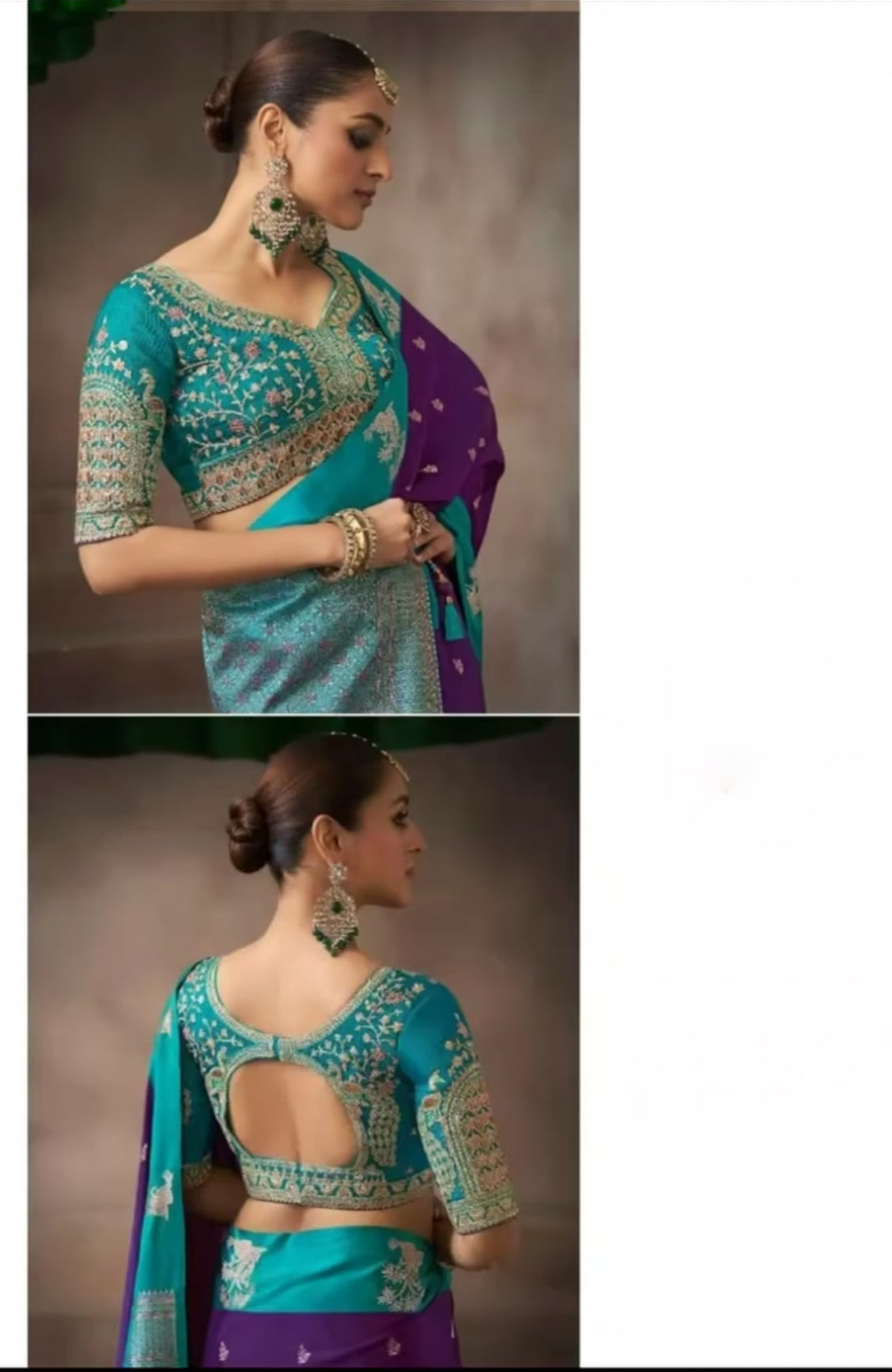 Matrut | Kalki Purple-Blue Saree