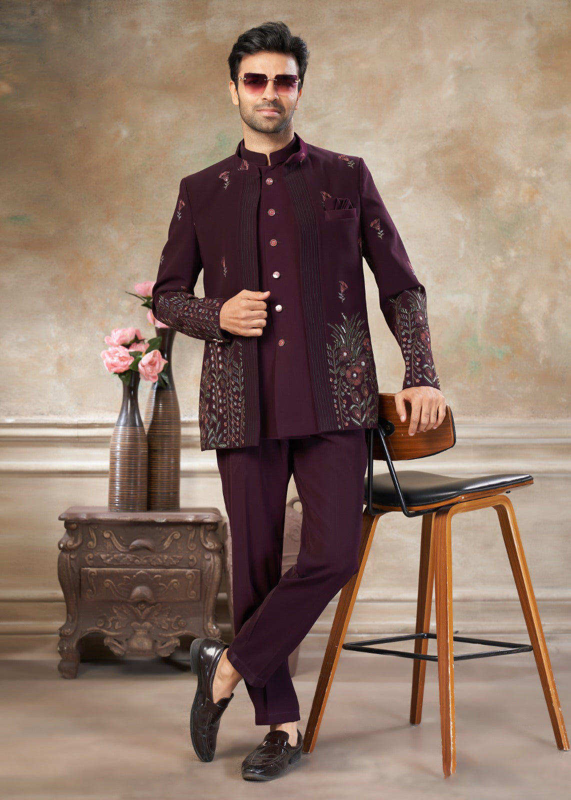 Matrut | Aisle Ready Wine 3-piece Suit