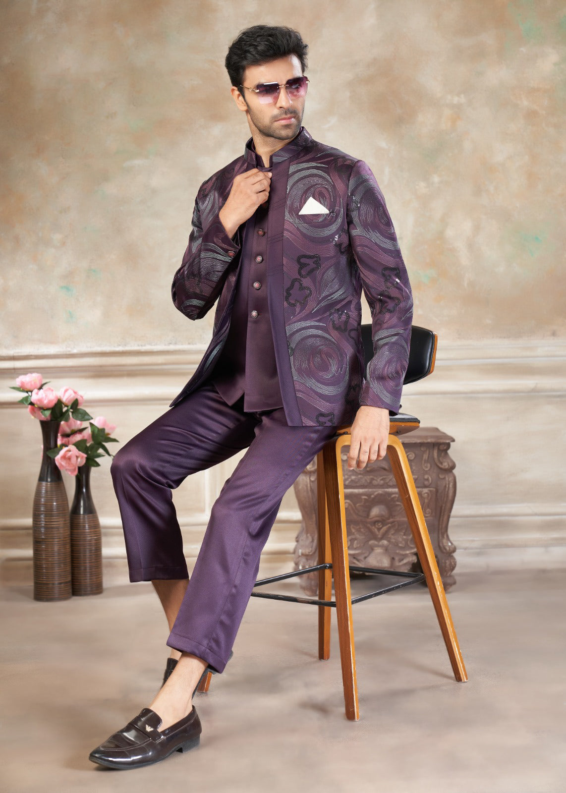 Matrut | Aisle Ready Purple 3-piece Suit
