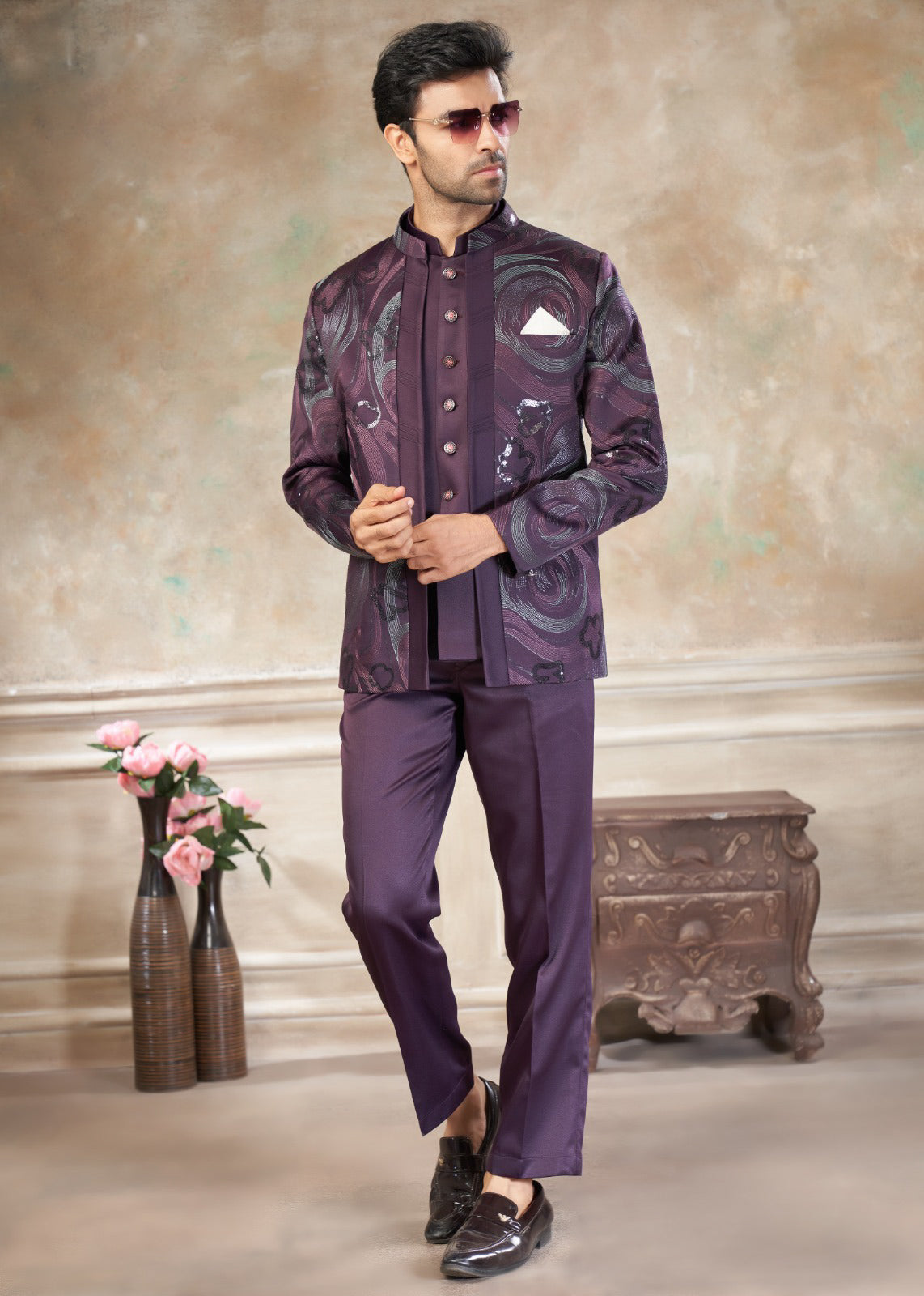 Matrut | Aisle Ready Purple 3-piece Suit