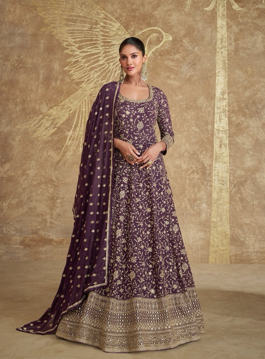Royal Wine Gown
