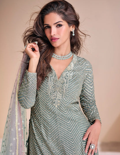 Matrut Frosted Fable Sea Green Suit