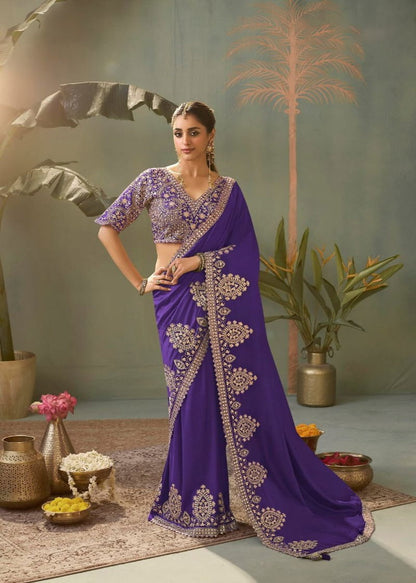 Matrut | Kasva Purple Silk Saree