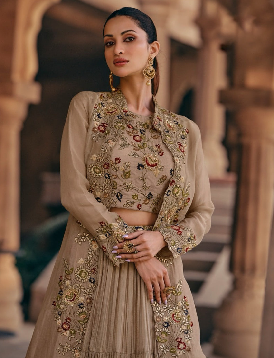 Matrut Kavya Beige Trio Set