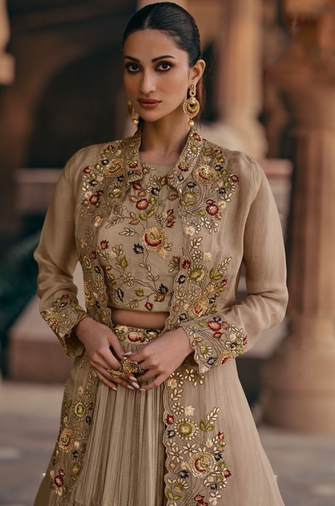 Matrut Kavya Beige Trio Set