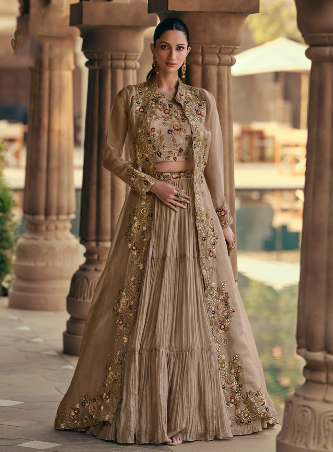 Matrut Kavya Beige Trio Set